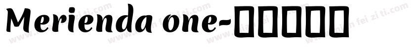Merienda one字体转换